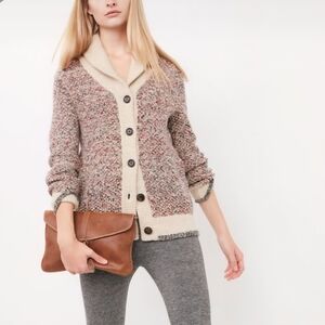 Roots Canada Women’s Cabin Wool Blend Cardigan Sweater Pockets Size Small.